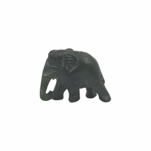 Load image into Gallery viewer, Hand-Carved Burmese Jade Elephant Figurines
