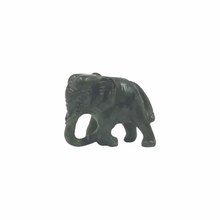 Cargar imagen en el visor de la galería, Hand-Carved Burmese Jade Elephant Figurines
