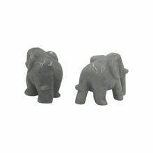 Load image into Gallery viewer, Hand-Carved Burmese Jade Elephant Figurines
