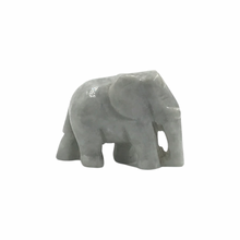 Load image into Gallery viewer, Hand-Carved Burmese Jade Elephant Figurines
