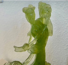 Load image into Gallery viewer, Hetian Jade Goddess sculpture
