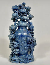 Load image into Gallery viewer, Lapis Lazuli carvings vase
