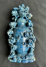 Load image into Gallery viewer, Lapis Lazuli carvings vase
