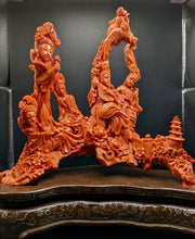 Cargar imagen en el visor de la galería, Divine Serenade: Carved Coral Goddesses and the Melodies of Nature
