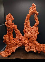 Load image into Gallery viewer, Divine Serenade: Carved Coral Goddesses and the Melodies of Nature
