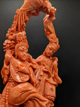 Load image into Gallery viewer, Divine Serenade: Carved Coral Goddesses and the Melodies of Nature
