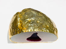 Load image into Gallery viewer, Drucy Agate Geo 24 K Gold-coated
