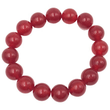 Load image into Gallery viewer, Red Quartz Bracelet (Dyed)
