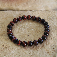 Load image into Gallery viewer, Red Tiger&#39;s Eye Bracelet
