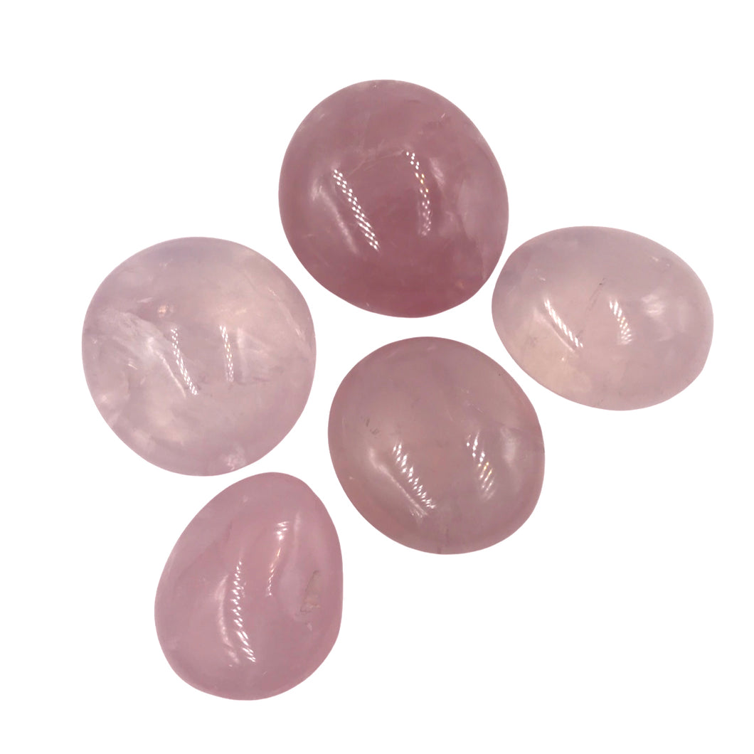 Rose Quartz Cabochon Palm Stone