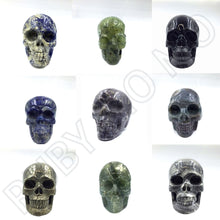 Load image into Gallery viewer, Green Fluorite Skull Head
