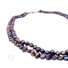 Load image into Gallery viewer, Freshwater Black Pearl Necklace with Pendant
