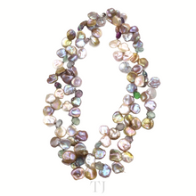 Load image into Gallery viewer, Multi-colored Pearl Double Layered Necklace
