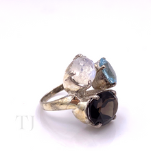 Cargar imagen en el visor de la galería, Multi Gemstones Ring in Sterling Silver
