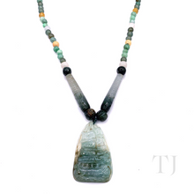 将图片加载到图库查看器，Burmese Jade Necklace with Pendant
