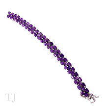 Load image into Gallery viewer, Amethyst  bracelet in sterling silver
