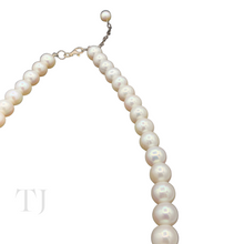 Load image into Gallery viewer, Freshwater Round Pearl Necklace in Sterling Silver
