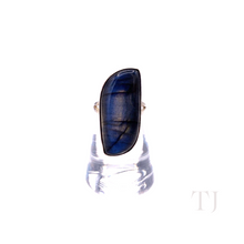 Load image into Gallery viewer, Labradorite Stone Ring in Sterling Silver
