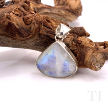 Load image into Gallery viewer, Moonstone Tear Drop Cut Pendant in Sterling Silver
