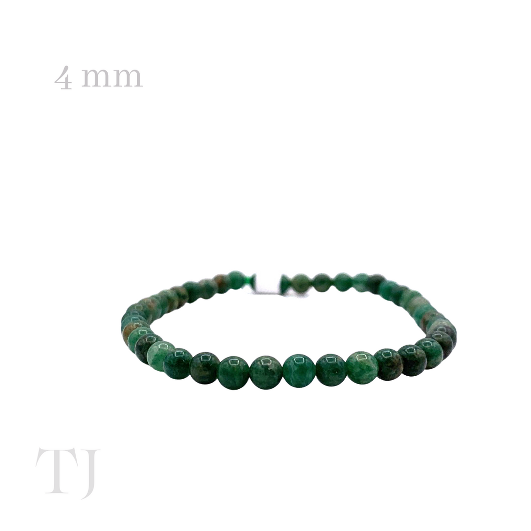 African Jade 4mm bead size bracelet