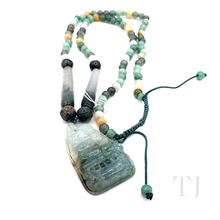 Load image into Gallery viewer, Jade Necklace with Pirate Shaped Pendant
