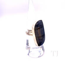 Load image into Gallery viewer, Labradorite Stone Ring in Sterling Silver
