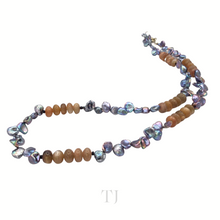 Cargar imagen en el visor de la galería, Multi-colored Pearl with Gemstone Necklace
