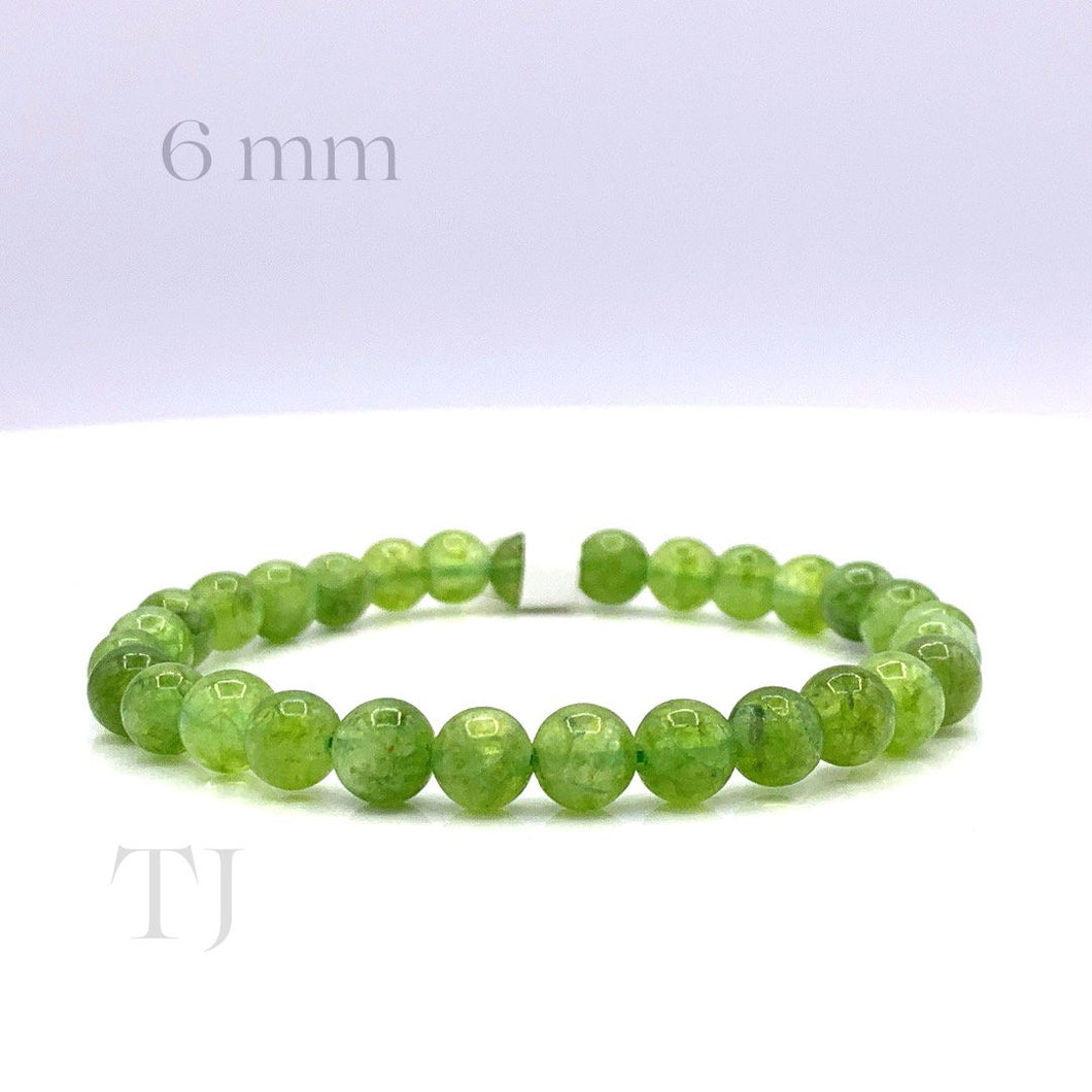 Peridot Quartz Bracelet (Color Enhanced)