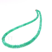 Load image into Gallery viewer, Aventurine faceted chip necklace with sterling silver lobster clasp
