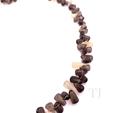 Load image into Gallery viewer, Smoky Quartz Chip Necklace in Sterling Silver
