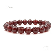 将图片加载到图库查看器，Burmese Spessartine Garnet (AAA+) Quality Bracelet with elastic string, 10 mm 
