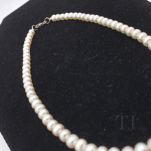 Load image into Gallery viewer, Cultural Freshwater Pearl Necklace in Sterling Silver (A Quality)
