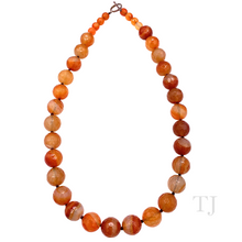 Load image into Gallery viewer, Fire Agate Faceted Bead Necklace
