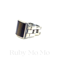 Load image into Gallery viewer, Tiger&#39;s Eye Ring in Sterling Silver
