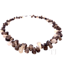 Cargar imagen en el visor de la galería, Smoky Quartz Chip Necklace in Sterling Silver
