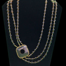 Load image into Gallery viewer, Smoky Quartz 3 layers Necklace
