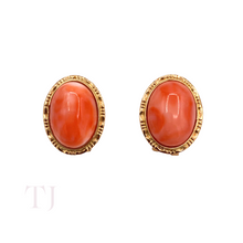 Load image into Gallery viewer, Italian Salmon Coral Jewelry Set
