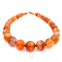 Load image into Gallery viewer, Fire Agate Faceted Bead Necklace
