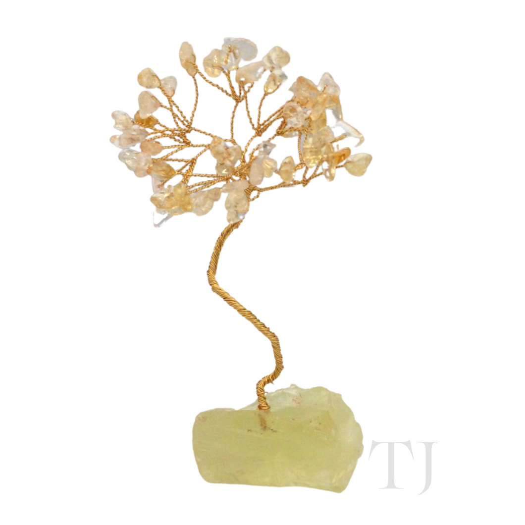 Citrine gemstone tree with citrine base small