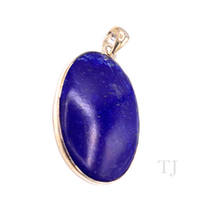 Load image into Gallery viewer, Lapis Lazuli Oval Shape Pendant in Sterling Silver
