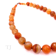 Load image into Gallery viewer, Fire Agate Faceted Bead Necklace
