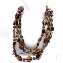 Load image into Gallery viewer, Multi Gemstones 3 Layered Necklace
