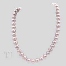 Загрузить изображение в средство просмотра галереи, Freshwater Pearl Necklace in Sterling Silver (Gold Coated)
