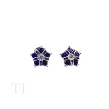 Cargar imagen en el visor de la galería, Doublet Sapphire Star Shape Jewelry Set
