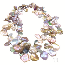 Load image into Gallery viewer, Multi-colored Pearl Double Layered Necklace
