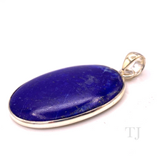 Load image into Gallery viewer, Lapis Lazuli Oval Shape Pendant in Sterling Silver
