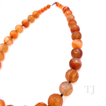 Load image into Gallery viewer, Fire Agate Faceted Bead Necklace
