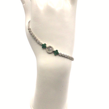 Load image into Gallery viewer, Sterling Silver Bracelet with diamonique
