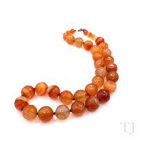 Load image into Gallery viewer, Fire Agate Faceted Bead Necklace
