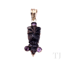 Cargar imagen en el visor de la galería, Amethyst &amp; Mother of Pearl Pendant in sterling silver
